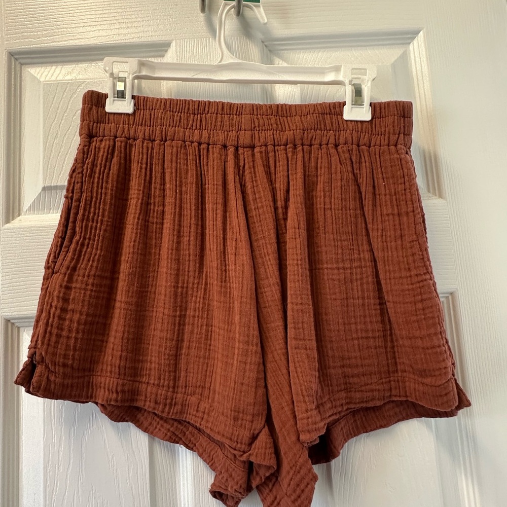 Abercrombie & Fitch High Waist Brown Shorts